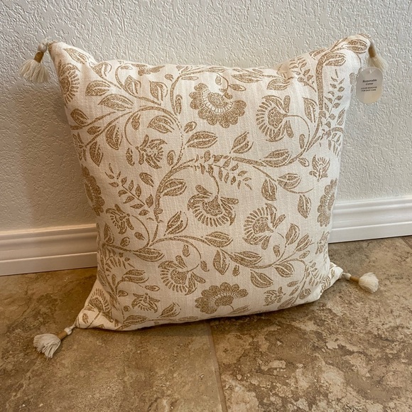 Jacobean Square Throw Pillow - Neutral - Picture 2 of 6